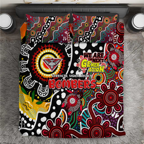 Bombers AFL Celebrating 50 Years of Naidoc Bedding Set NAIDOC Week 2025 Aboriginal