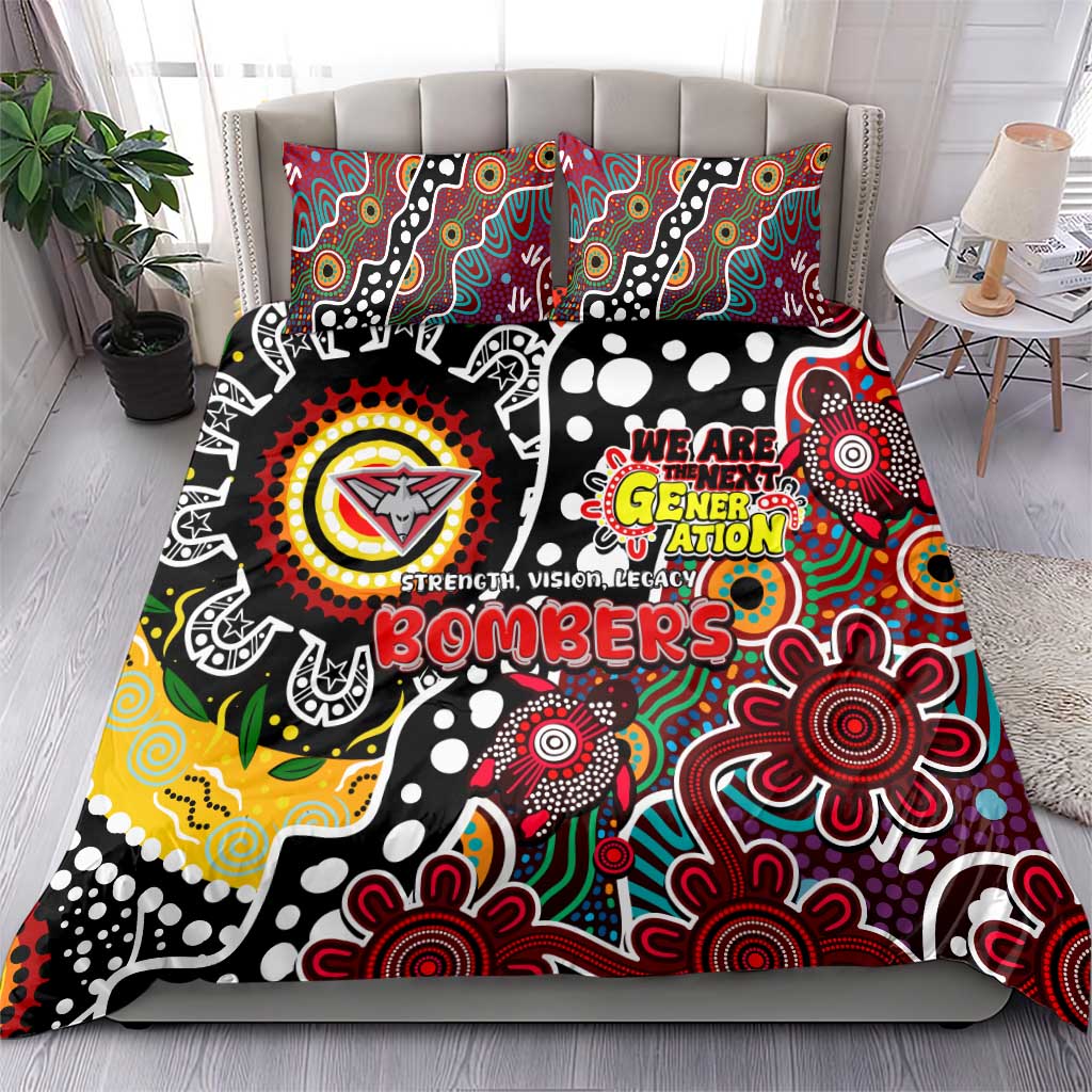 Bombers AFL Celebrating 50 Years of Naidoc Bedding Set NAIDOC Week 2025 Aboriginal