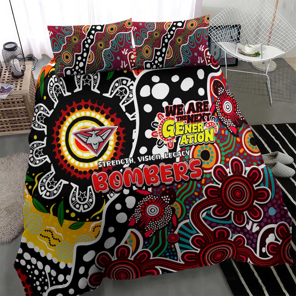Bombers AFL Celebrating 50 Years of Naidoc Bedding Set NAIDOC Week 2025 Aboriginal
