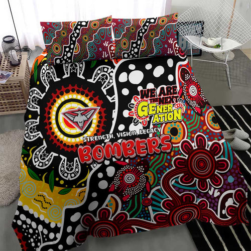 Bombers AFL Celebrating 50 Years of Naidoc Bedding Set NAIDOC Week 2025 Aboriginal
