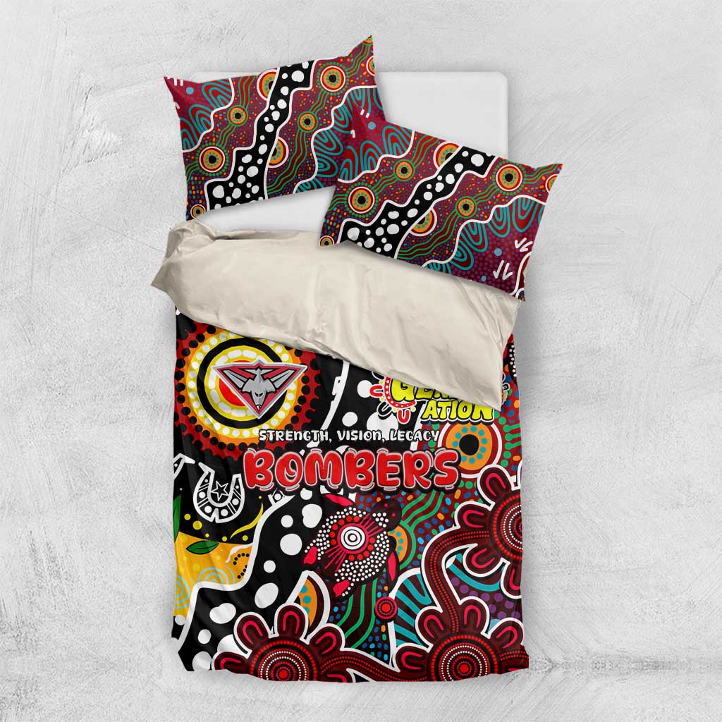 Bombers AFL Celebrating 50 Years of Naidoc Bedding Set NAIDOC Week 2025 Aboriginal