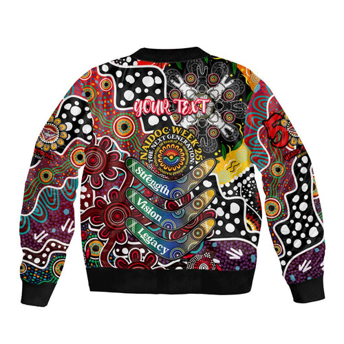 Personalised Bombers AFL Celebrating 50 Years of Naidoc Bomber Jacket NAIDOC Week 2025 Aboriginal