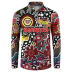 Personalised Bombers AFL Celebrating 50 Years of Naidoc Button Sweatshirt NAIDOC Week 2025 Aboriginal