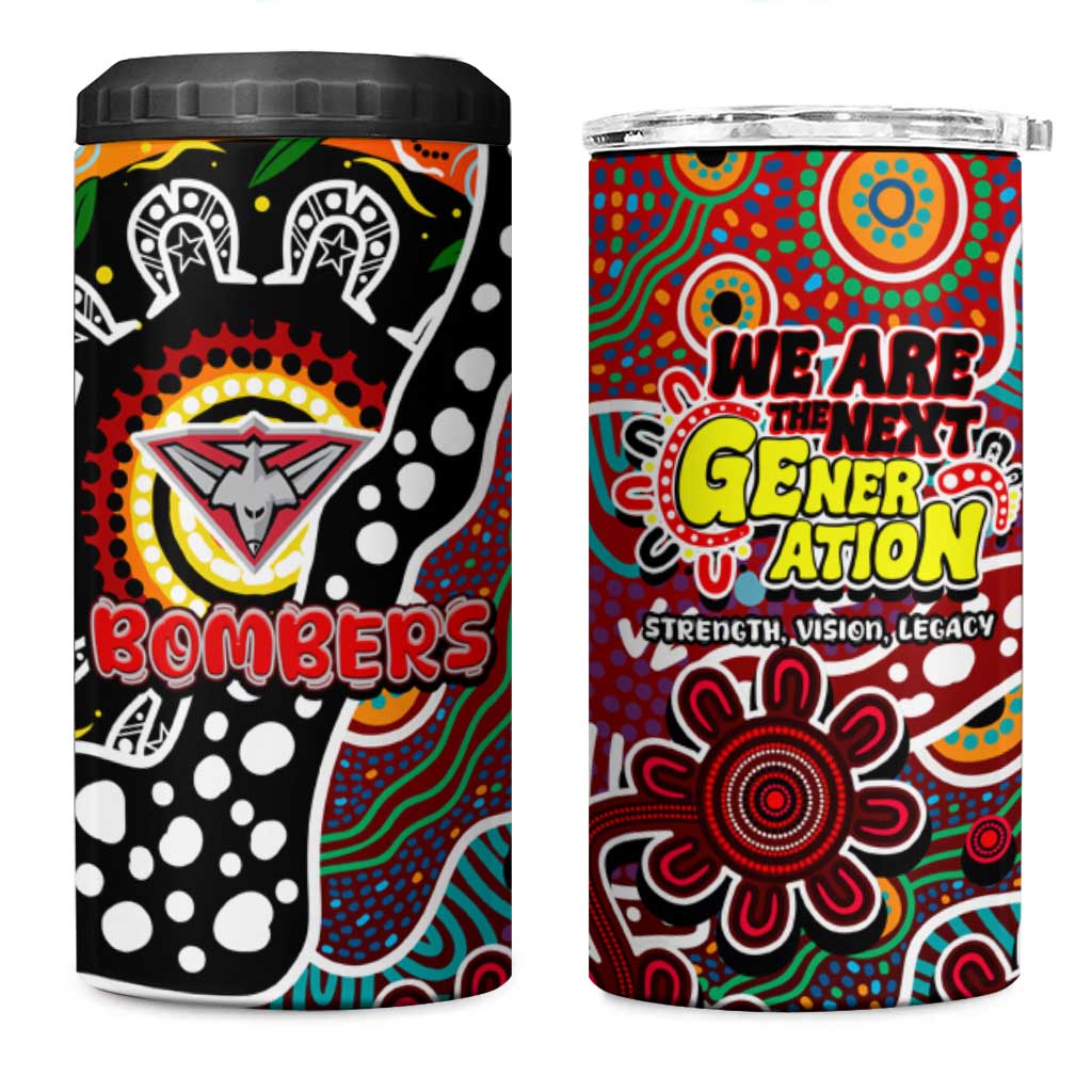 Bombers AFL Celebrating 50 Years of Naidoc 4 in 1 Can Cooler Tumbler NAIDOC Week 2025 Aboriginal