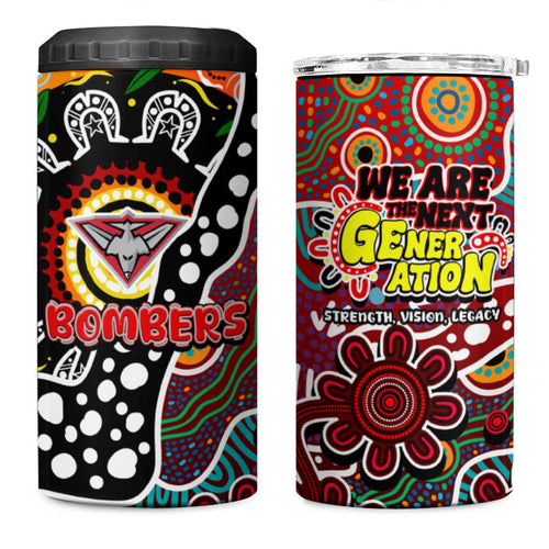 Bombers AFL Celebrating 50 Years of Naidoc 4 in 1 Can Cooler Tumbler NAIDOC Week 2025 Aboriginal