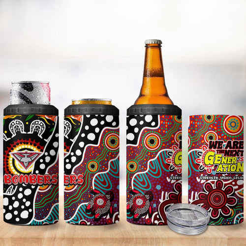 Bombers AFL Celebrating 50 Years of Naidoc 4 in 1 Can Cooler Tumbler NAIDOC Week 2025 Aboriginal