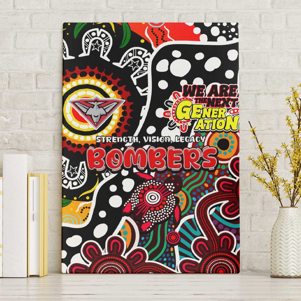 Bombers AFL Celebrating 50 Years of Naidoc Canvas Wall Art NAIDOC Week 2025 Aboriginal