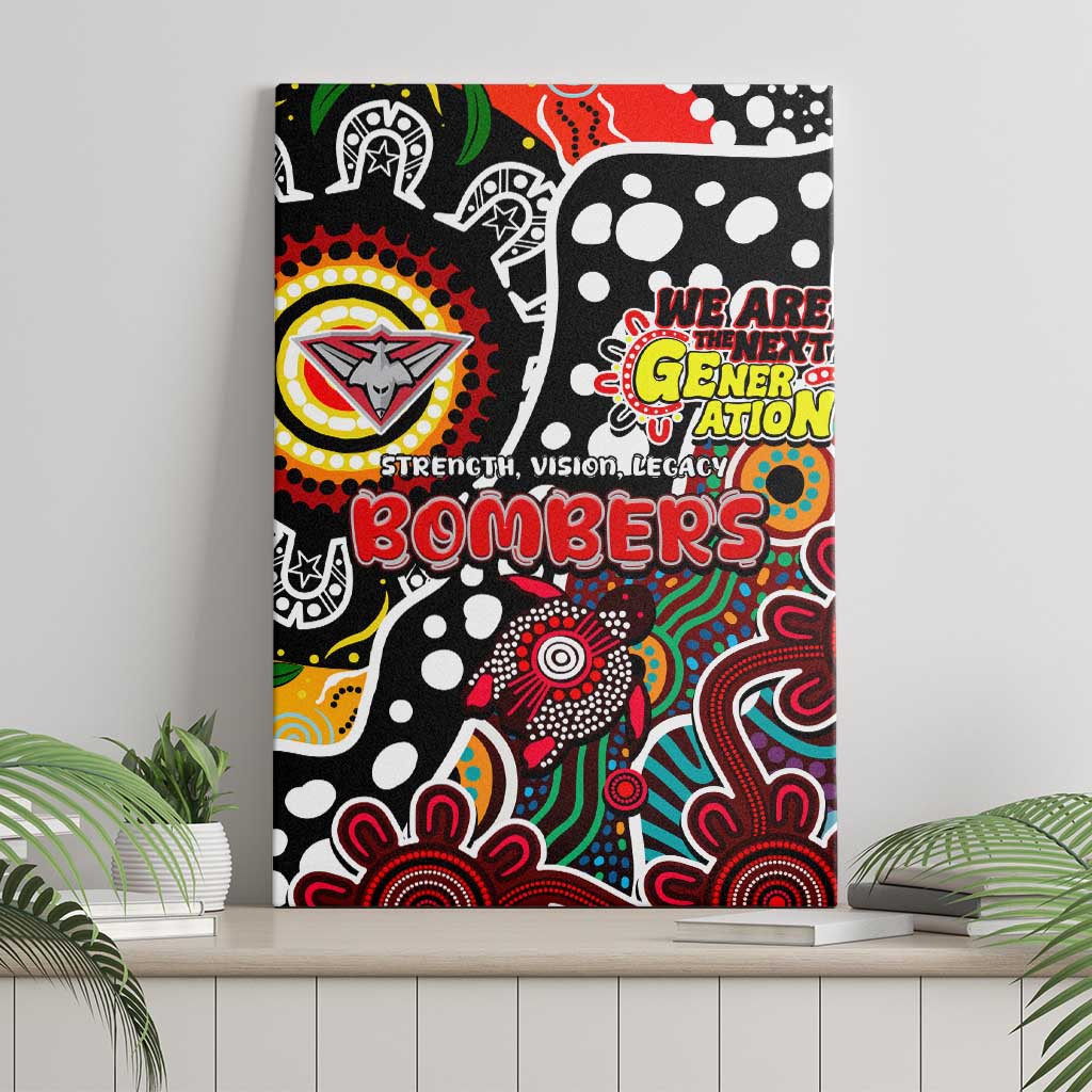 Bombers AFL Celebrating 50 Years of Naidoc Canvas Wall Art NAIDOC Week 2025 Aboriginal