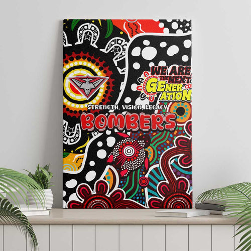 Bombers AFL Celebrating 50 Years of Naidoc Canvas Wall Art NAIDOC Week 2025 Aboriginal