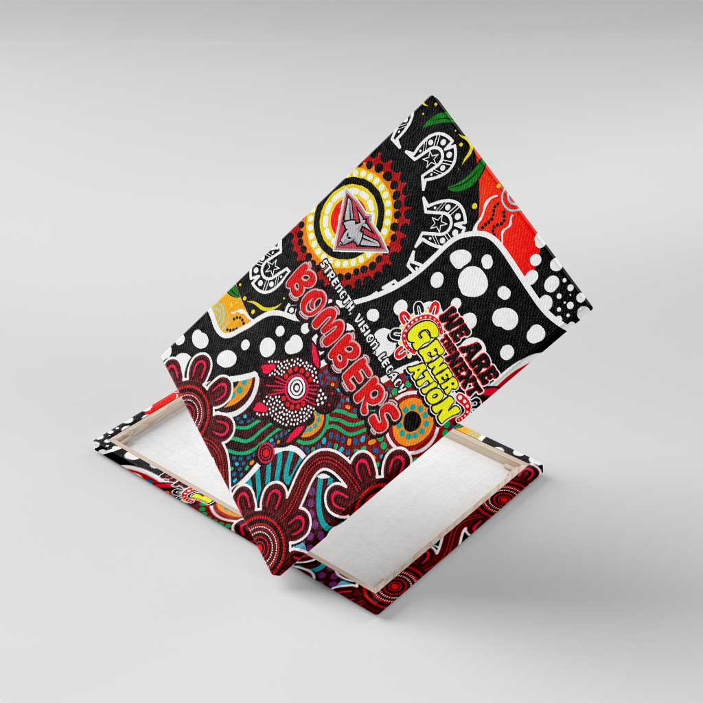 Bombers AFL Celebrating 50 Years of Naidoc Canvas Wall Art NAIDOC Week 2025 Aboriginal