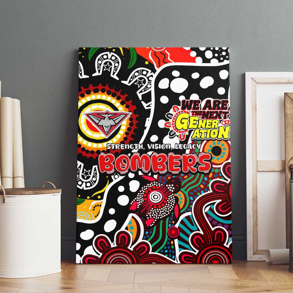 Bombers AFL Celebrating 50 Years of Naidoc Canvas Wall Art NAIDOC Week 2025 Aboriginal