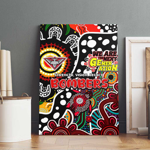 Bombers AFL Celebrating 50 Years of Naidoc Canvas Wall Art NAIDOC Week 2025 Aboriginal