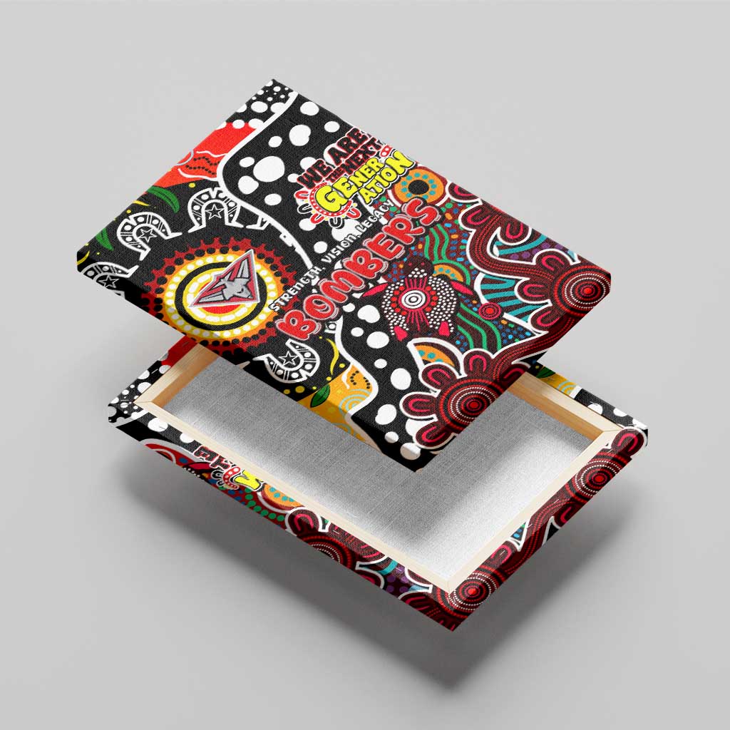 Bombers AFL Celebrating 50 Years of Naidoc Canvas Wall Art NAIDOC Week 2025 Aboriginal
