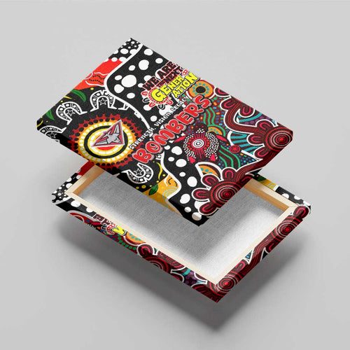 Bombers AFL Celebrating 50 Years of Naidoc Canvas Wall Art NAIDOC Week 2025 Aboriginal