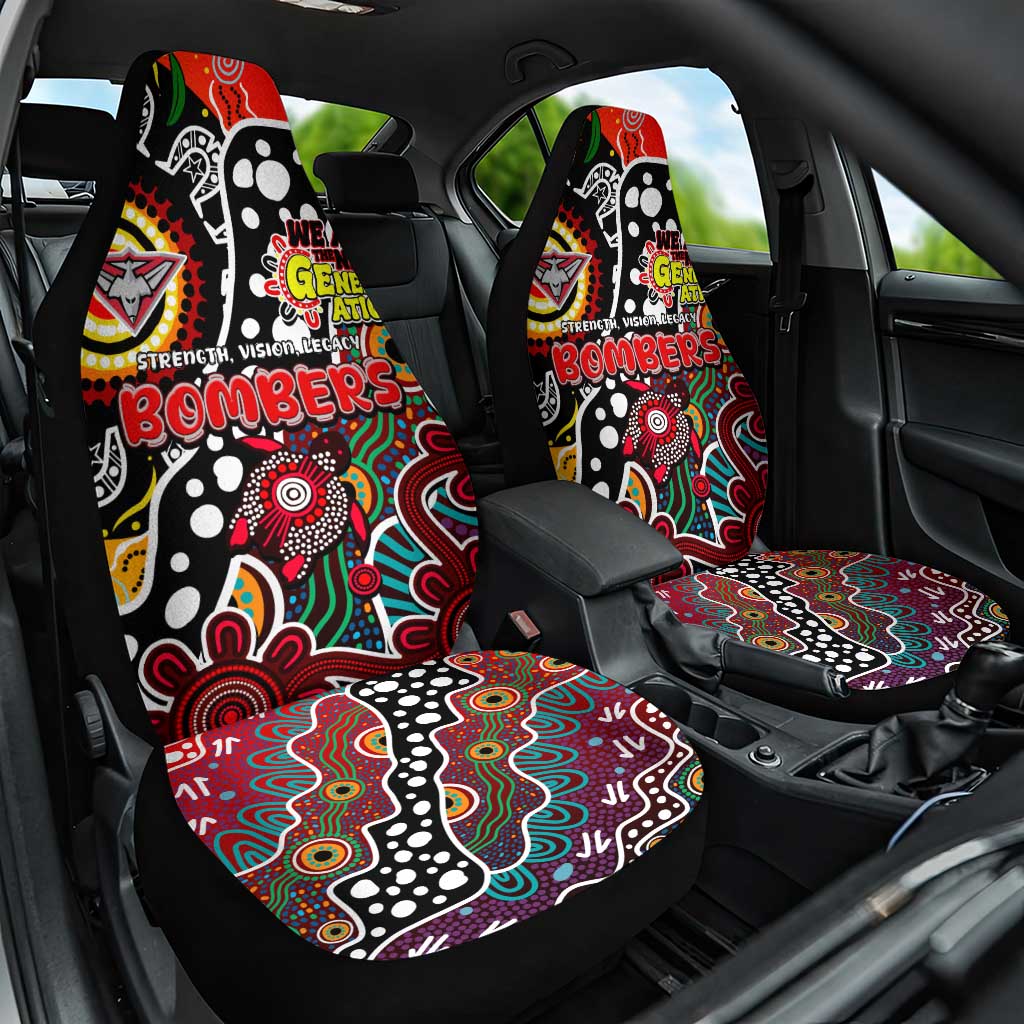 Bombers AFL Celebrating 50 Years of Naidoc Car Seat Cover NAIDOC Week 2025 Aboriginal