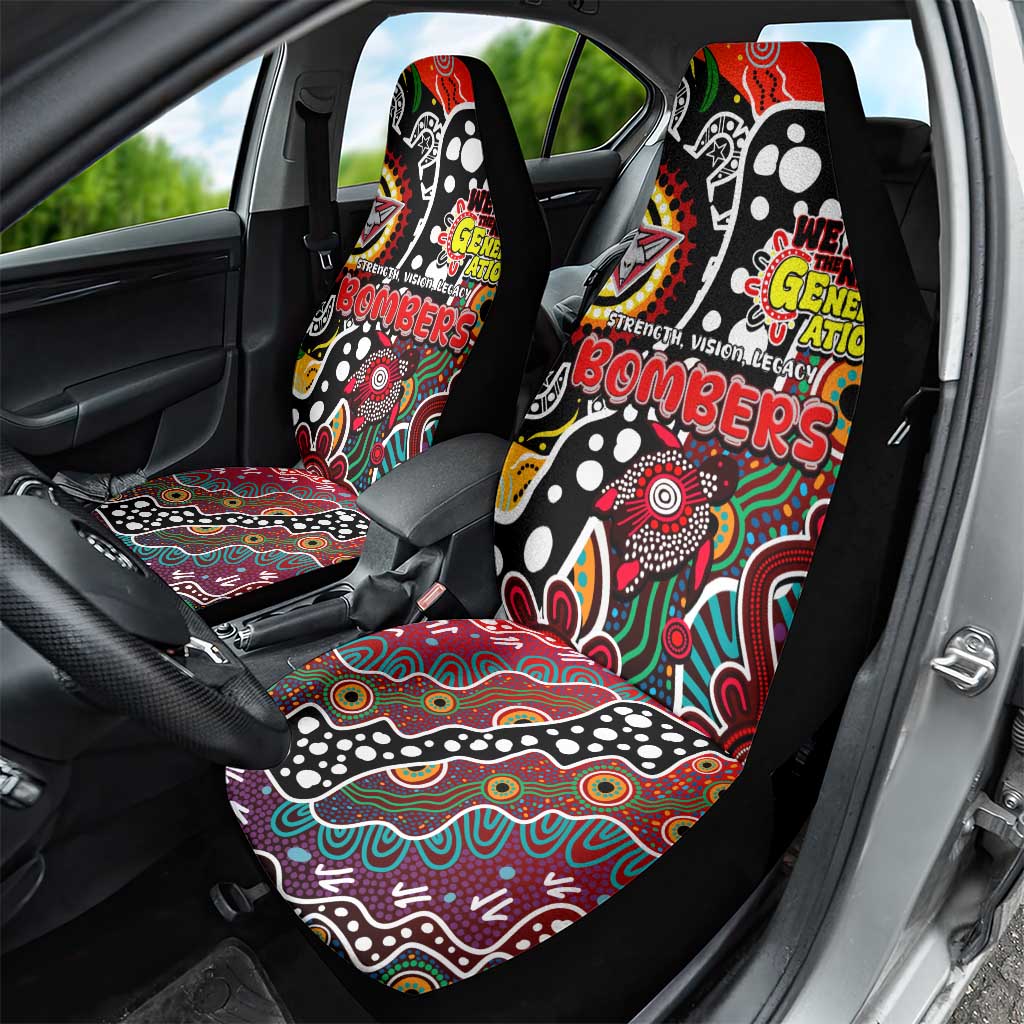 Bombers AFL Celebrating 50 Years of Naidoc Car Seat Cover NAIDOC Week 2025 Aboriginal