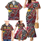 Personalised Bombers AFL Celebrating 50 Years of Naidoc Family Matching Mermaid Dress and Hawaiian Shirt NAIDOC Week 2025 Aboriginal