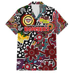Personalised Bombers AFL Celebrating 50 Years of Naidoc Family Matching Short Sleeve Bodycon Dress and Hawaiian Shirt NAIDOC Week 2025 Aboriginal