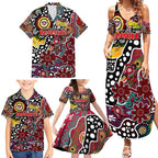 Personalised Bombers AFL Celebrating 50 Years of Naidoc Family Matching Summer Maxi Dress and Hawaiian Shirt NAIDOC Week 2025 Aboriginal