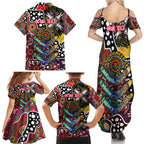 Personalised Bombers AFL Celebrating 50 Years of Naidoc Family Matching Summer Maxi Dress and Hawaiian Shirt NAIDOC Week 2025 Aboriginal