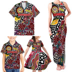Personalised Bombers AFL Celebrating 50 Years of Naidoc Family Matching Tank Maxi Dress and Hawaiian Shirt NAIDOC Week 2025 Aboriginal