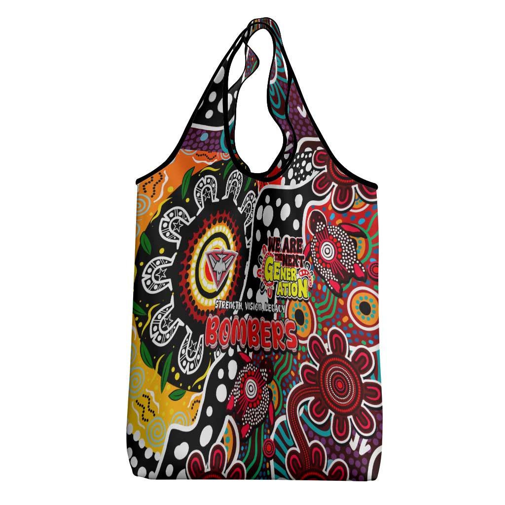 Bombers AFL Celebrating 50 Years of Naidoc Grocery Bag NAIDOC Week 2025 Aboriginal