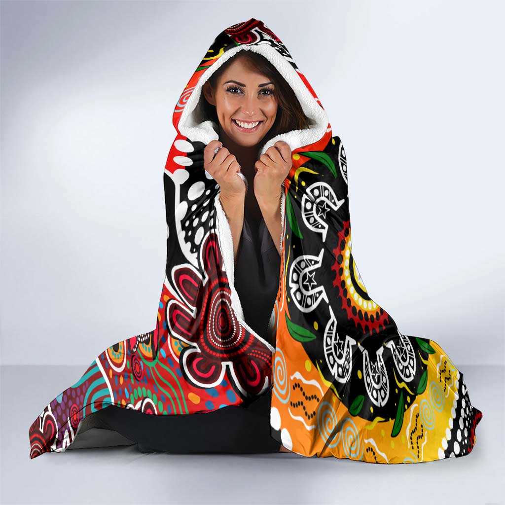 Bombers AFL Celebrating 50 Years of Naidoc Hooded Blanket NAIDOC Week 2025 Aboriginal