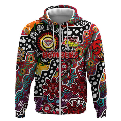 Personalised Bombers AFL Celebrating 50 Years of Naidoc Hoodie NAIDOC Week 2025 Aboriginal