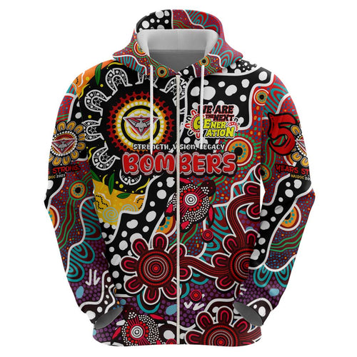 Personalised Bombers AFL Celebrating 50 Years of Naidoc Hoodie NAIDOC Week 2025 Aboriginal