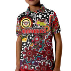 Personalised Bombers AFL Celebrating 50 Years of Naidoc Kid Polo Shirt NAIDOC Week 2025 Aboriginal
