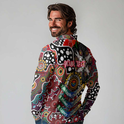 Personalised Bombers AFL Celebrating 50 Years of Naidoc Long Sleeve Polo Shirt NAIDOC Week 2025 Aboriginal