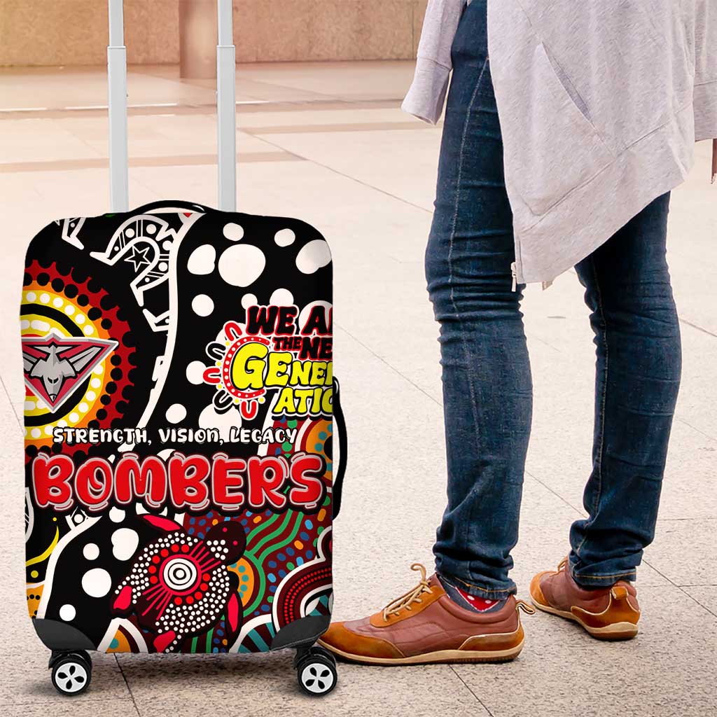 Bombers AFL Celebrating 50 Years of Naidoc Luggage Cover NAIDOC Week 2025 Aboriginal