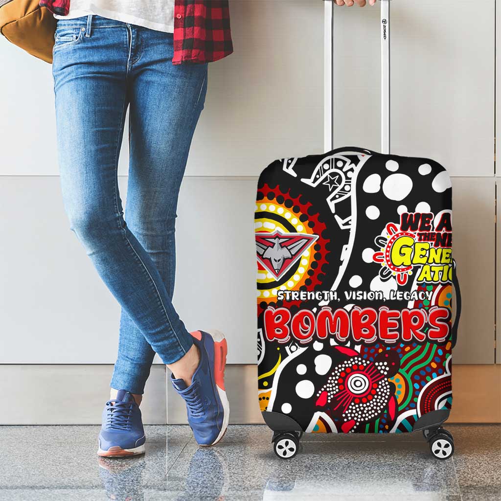 Bombers AFL Celebrating 50 Years of Naidoc Luggage Cover NAIDOC Week 2025 Aboriginal