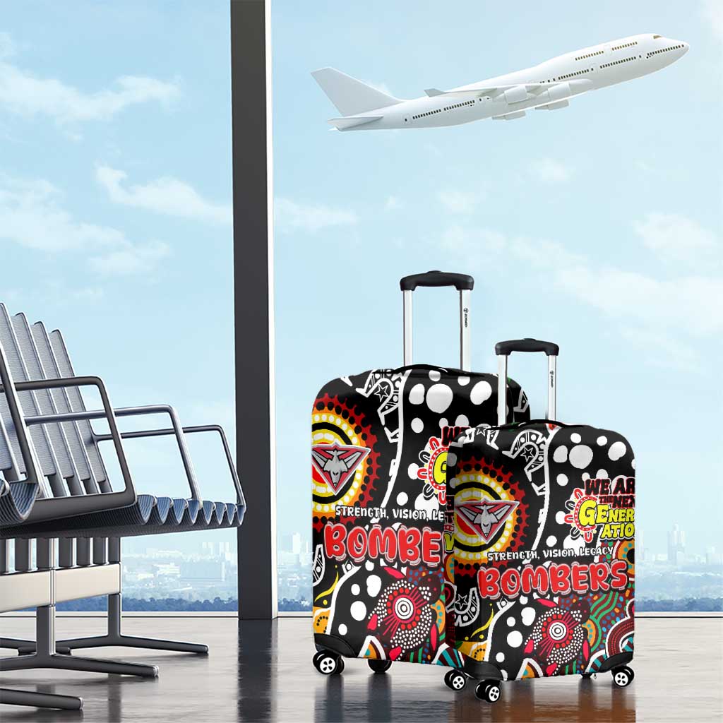 Bombers AFL Celebrating 50 Years of Naidoc Luggage Cover NAIDOC Week 2025 Aboriginal