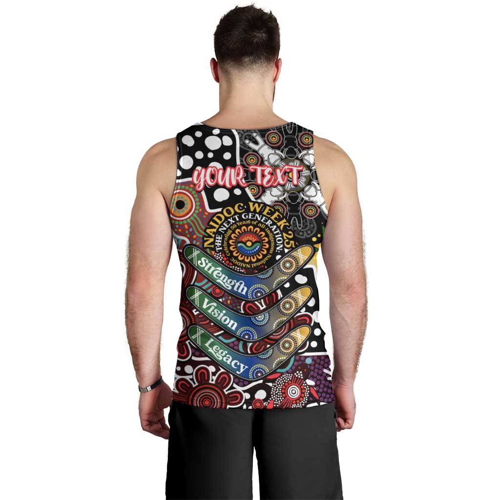 Personalised Bombers AFL Celebrating 50 Years of Naidoc Men Tank Top NAIDOC Week 2025 Aboriginal