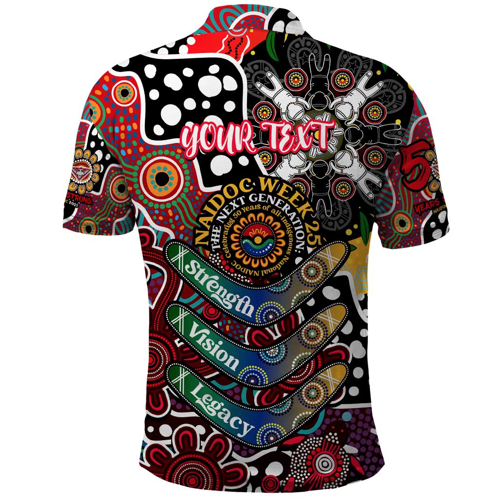 Personalised Bombers AFL Celebrating 50 Years of Naidoc Polo Shirt NAIDOC Week 2025 Aboriginal