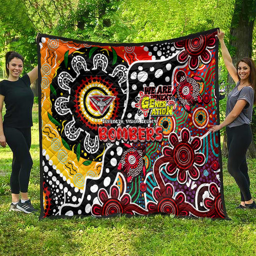 Bombers AFL Celebrating 50 Years of Naidoc Quilt NAIDOC Week 2025 Aboriginal
