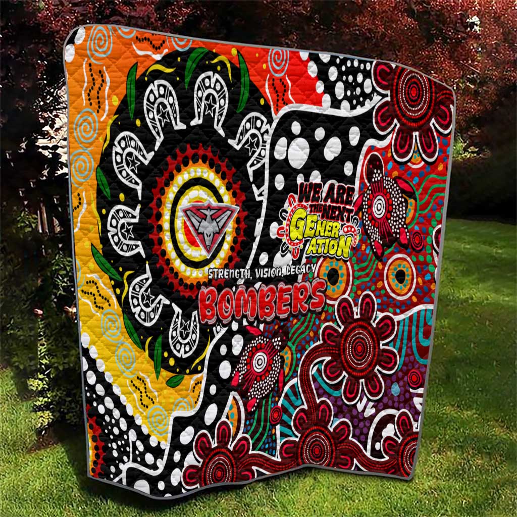 Bombers AFL Celebrating 50 Years of Naidoc Quilt NAIDOC Week 2025 Aboriginal