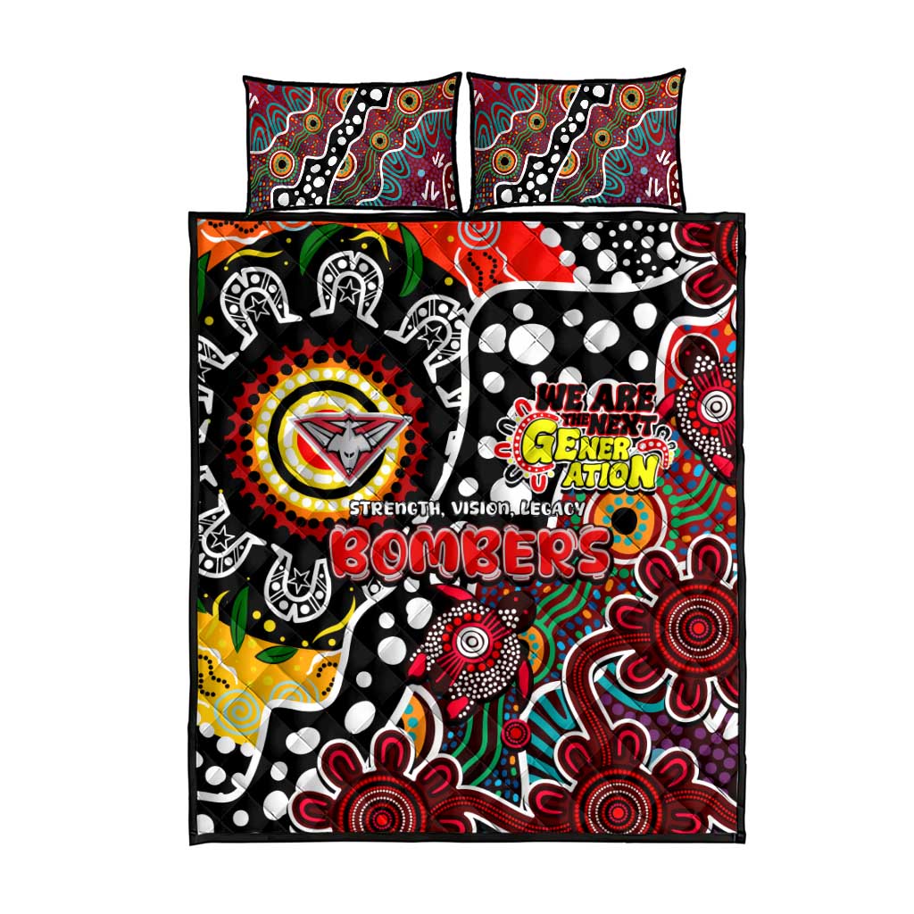 Bombers AFL Celebrating 50 Years of Naidoc Quilt Bed Set NAIDOC Week 2025 Aboriginal