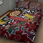 Bombers AFL Celebrating 50 Years of Naidoc Quilt Bed Set NAIDOC Week 2025 Aboriginal