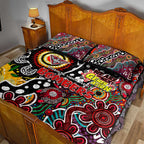 Bombers AFL Celebrating 50 Years of Naidoc Quilt Bed Set NAIDOC Week 2025 Aboriginal