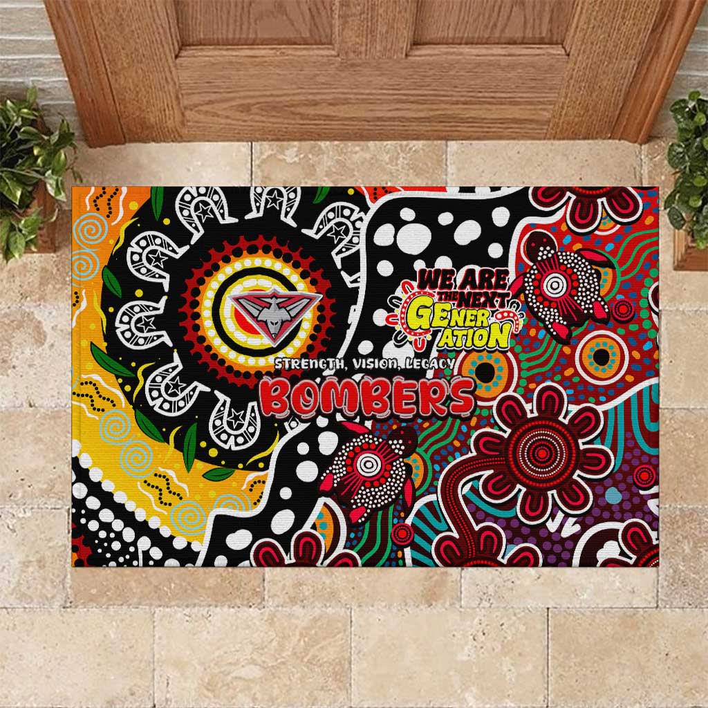 Bombers AFL Celebrating 50 Years of Naidoc Rubber Doormat NAIDOC Week 2025 Aboriginal