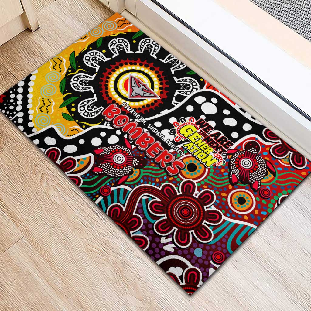 Bombers AFL Celebrating 50 Years of Naidoc Rubber Doormat NAIDOC Week 2025 Aboriginal