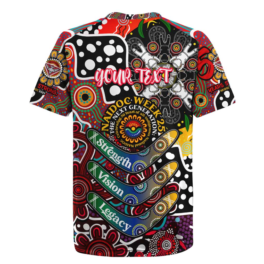 Personalised Bombers AFL Celebrating 50 Years of Naidoc Rugby Jersey NAIDOC Week 2025 Aboriginal