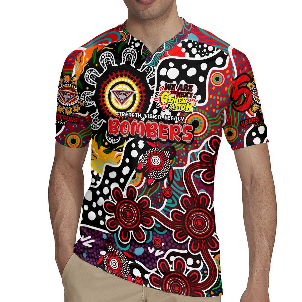 Personalised Bombers AFL Celebrating 50 Years of Naidoc Rugby Jersey NAIDOC Week 2025 Aboriginal