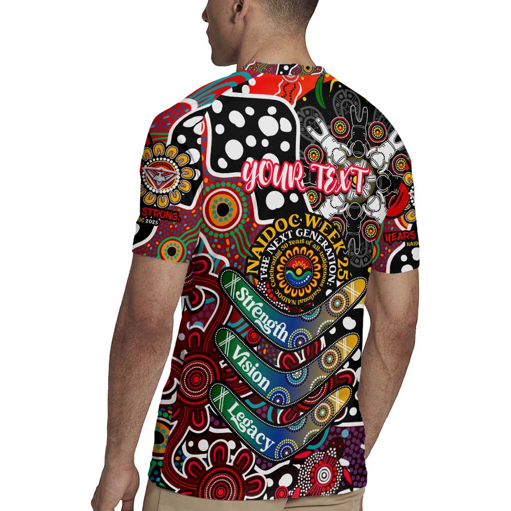 Personalised Bombers AFL Celebrating 50 Years of Naidoc Rugby Jersey NAIDOC Week 2025 Aboriginal