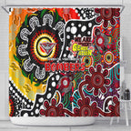 Bombers AFL Celebrating 50 Years of Naidoc Shower Curtain NAIDOC Week 2025 Aboriginal