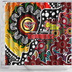 Bombers AFL Celebrating 50 Years of Naidoc Shower Curtain NAIDOC Week 2025 Aboriginal