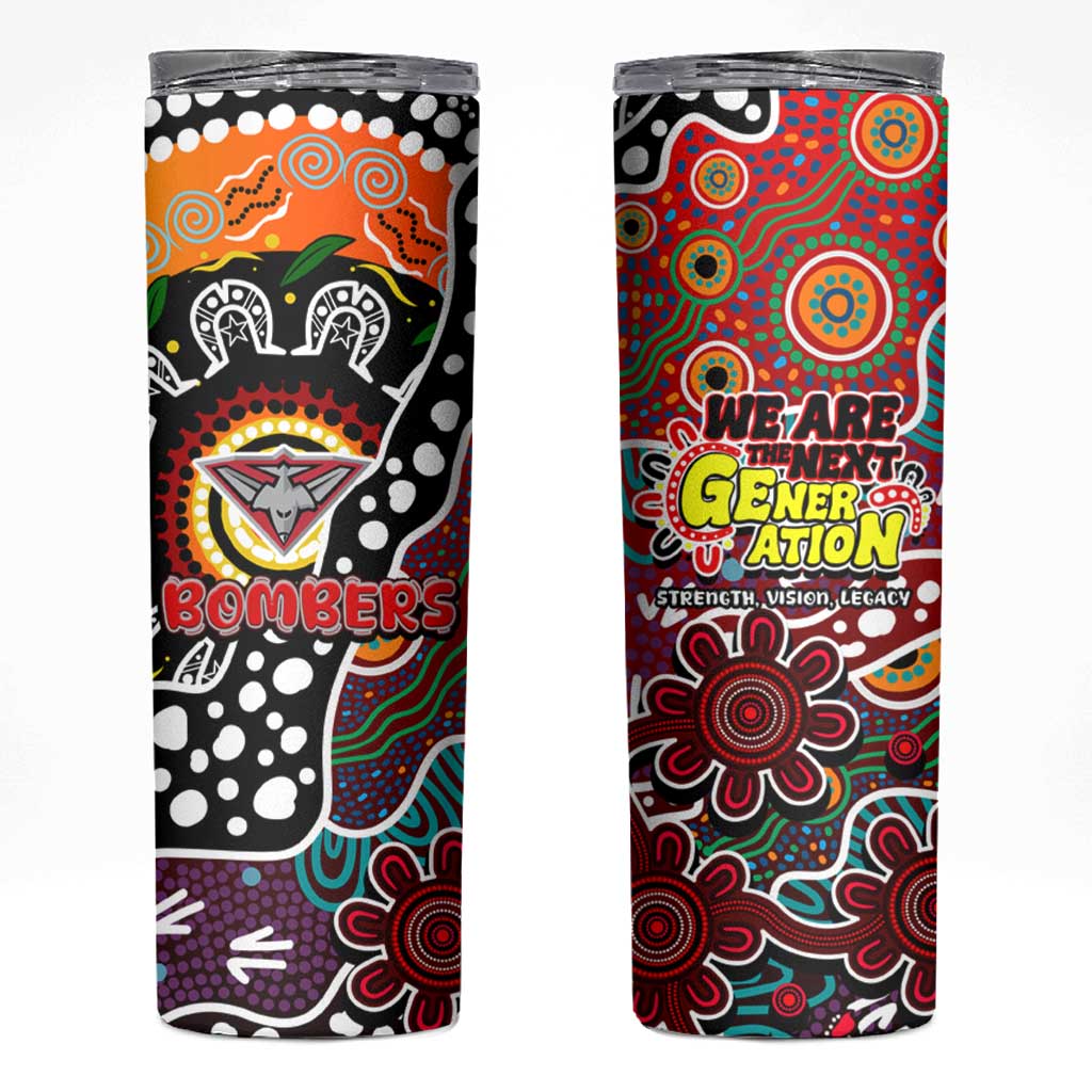 Bombers AFL Celebrating 50 Years of Naidoc Skinny Tumbler NAIDOC Week 2025 Aboriginal