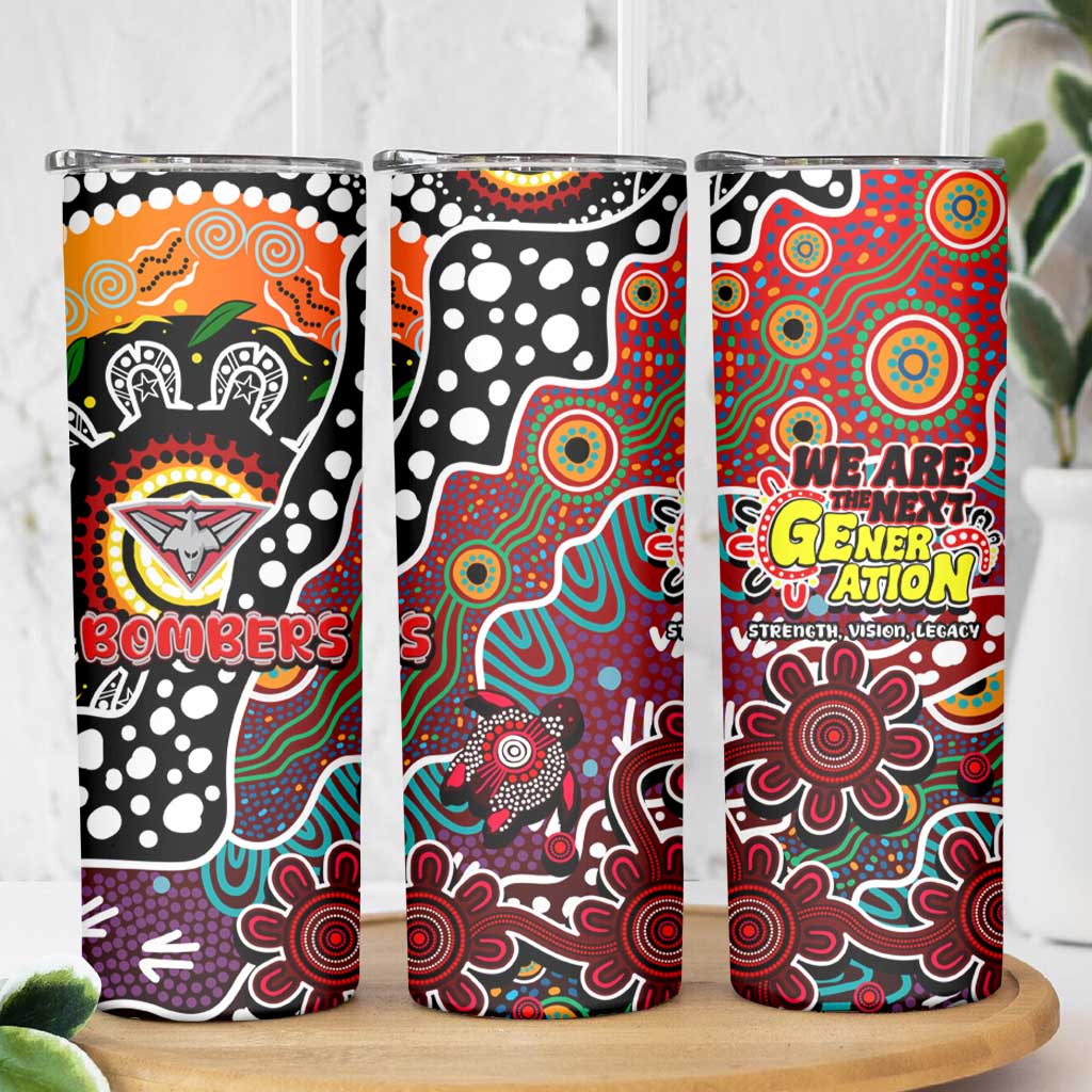 Bombers AFL Celebrating 50 Years of Naidoc Skinny Tumbler NAIDOC Week 2025 Aboriginal